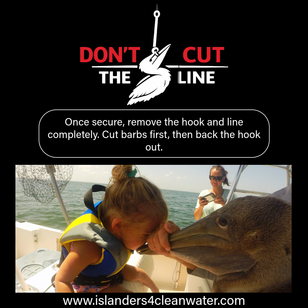 Don't Cut the Line — remove hook and line completely