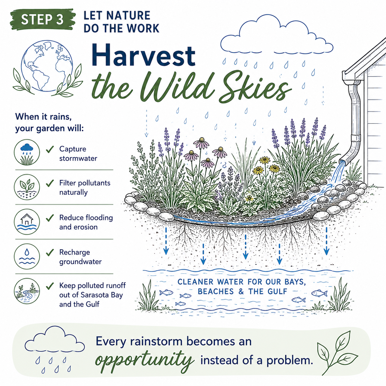 Step 3 — Let Nature Do the Work: Harvest the Wild Skies infographic