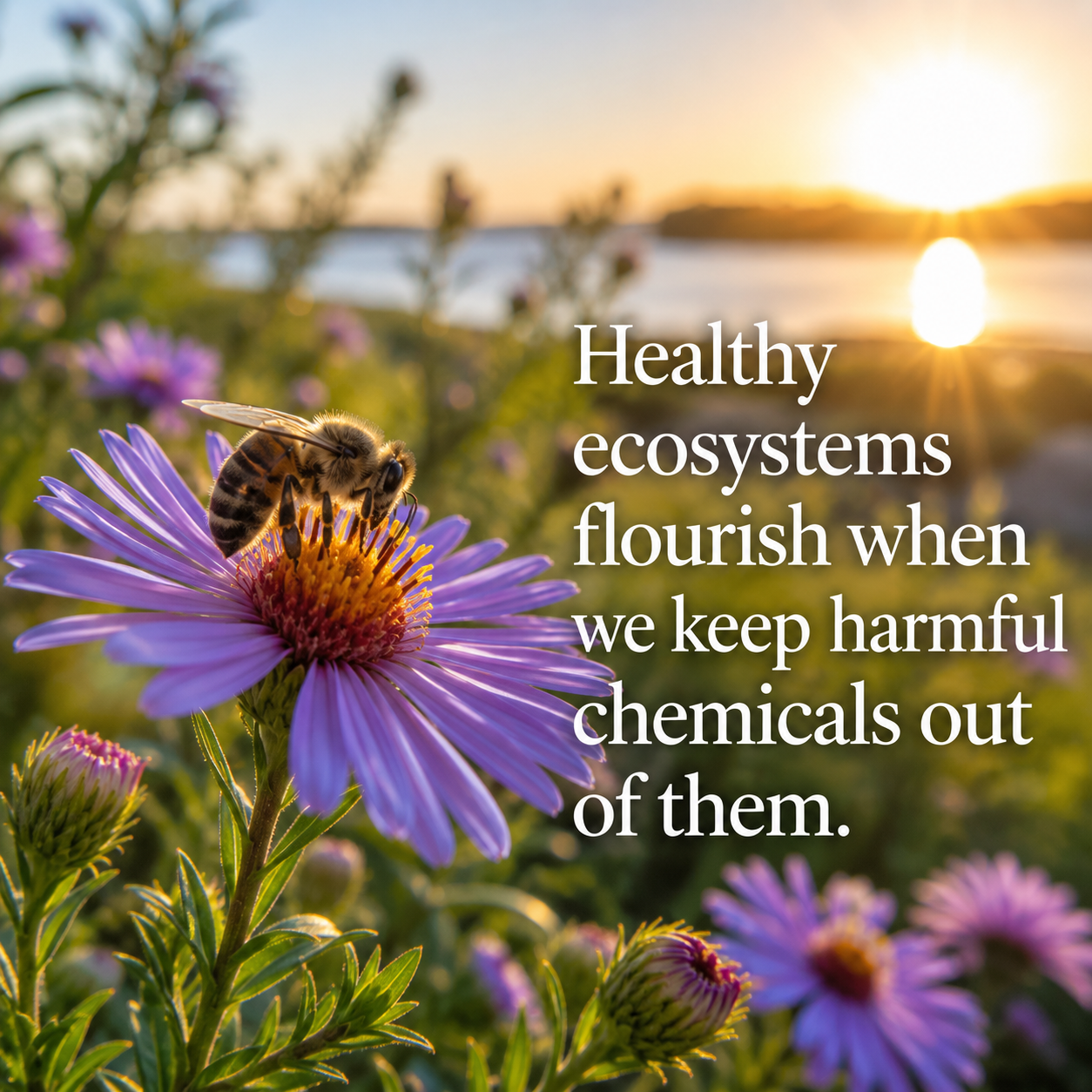 Healthy ecosystems flourish when we keep harmful chemicals out of them