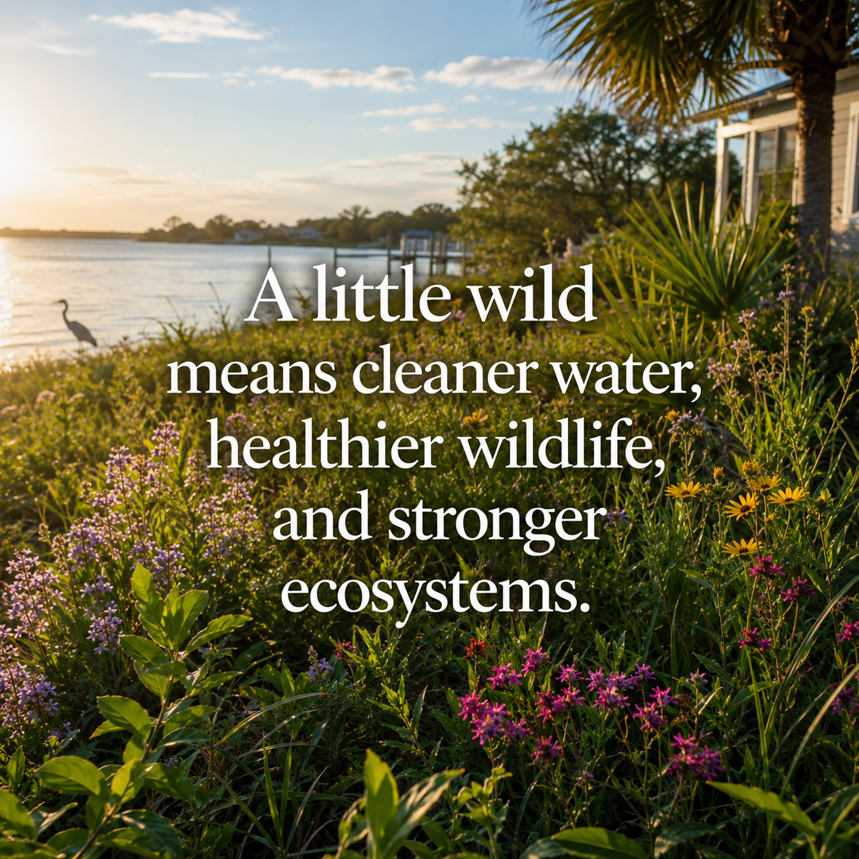 A little wild means cleaner water, healthier wildlife, and stronger ecosystems