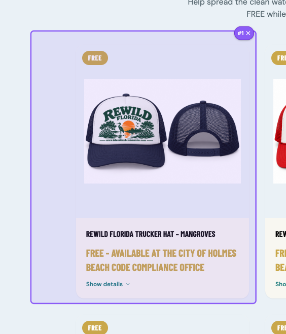 REWILD FLORIDA TRUCKER HAT – MANGROVES