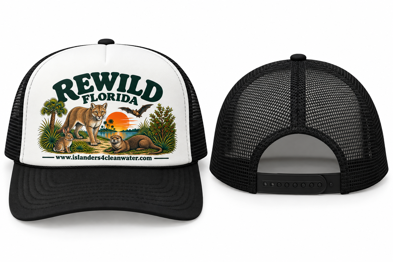 REWILD FLORIDA TRUCKER HAT – WILDLIFE